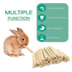 Palitos de bambú natural XLpeixin para la masticación diaria de mascotas pequeñas