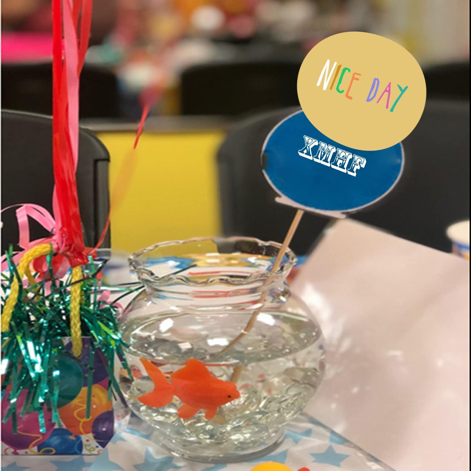 Piezas decorativas XMHF naranja flotantes para acuario, fáciles de limpiar