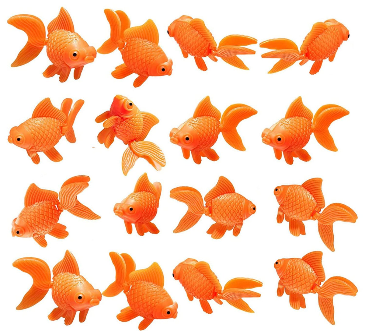 XMHF pez dorado artificial naranja flotante para acuario, decoración duradera.