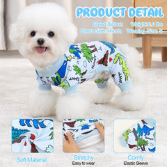 XPUDAC pijama para perro con diseño lindo, ideal para salidas tranquilas.