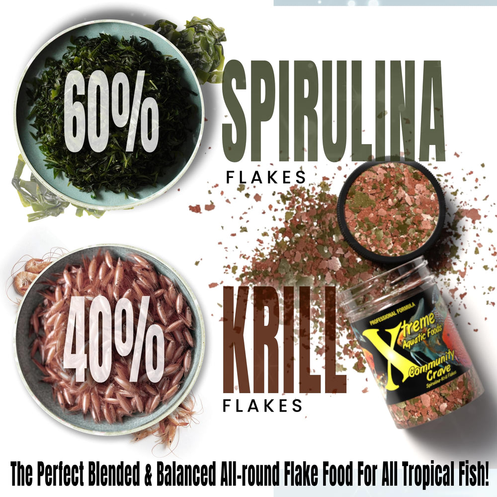Xtreme Aquatic Foods Comunidad Crave: mezcla natural de espirulina y krill para nutrición