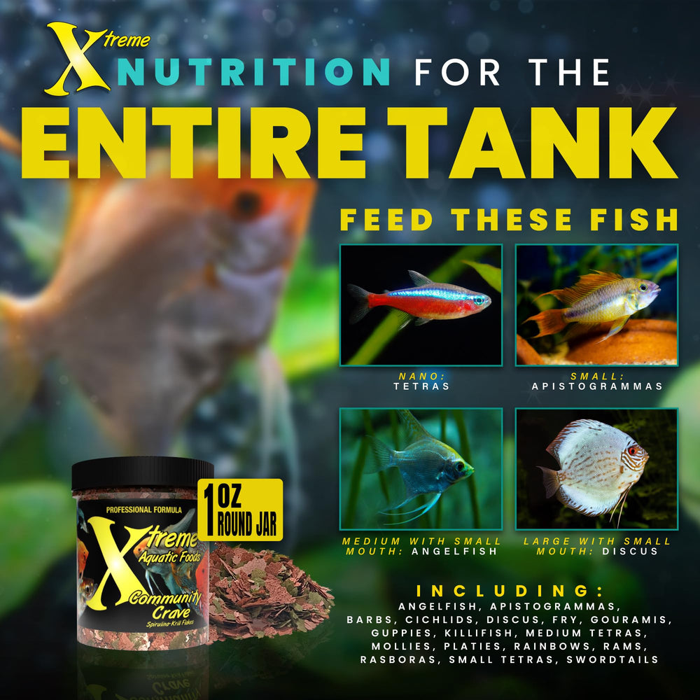 Xtreme Aquatic Foods Comunidad Crave: soporte digestivo para peces de acuario comunitario