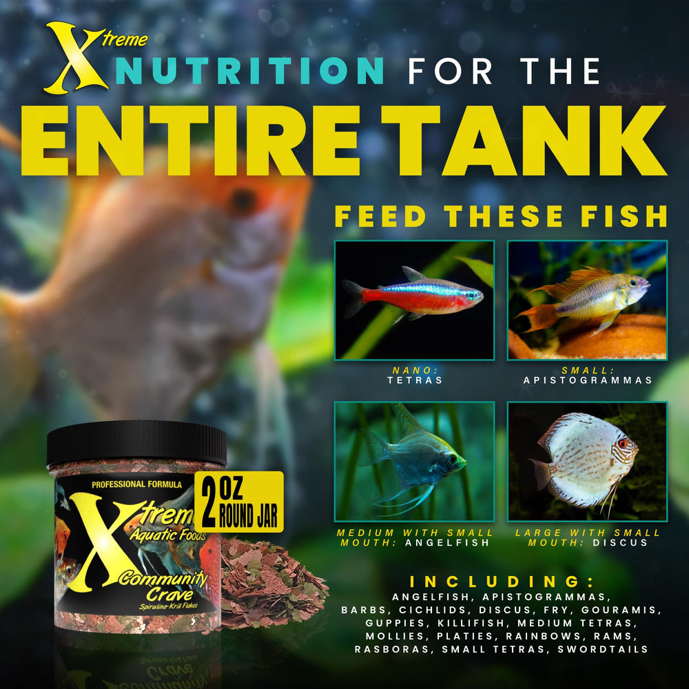 Xtreme Community Crave Enfoque digestivo saludable para peces.