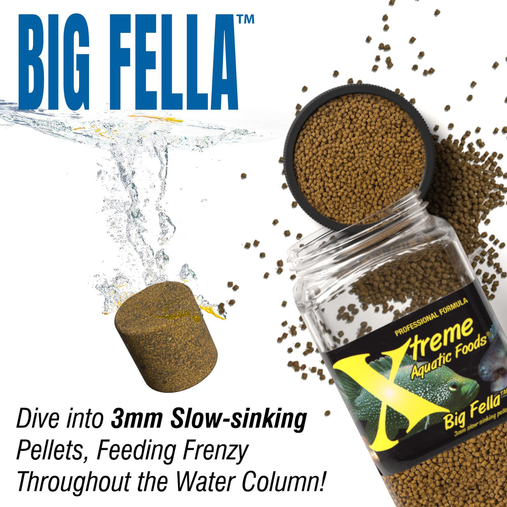 Xtreme Big Fella: ingredientes marinos como krill y camarón en los gránulos
