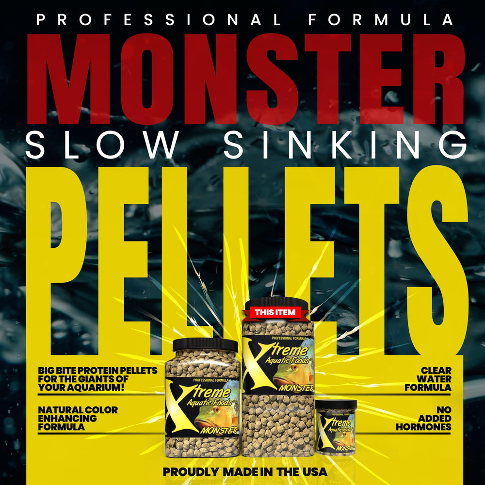 Xtreme Monster Pellets, ingredientes marinos, protegen la salud digestiva de los grandes acuaristas.
