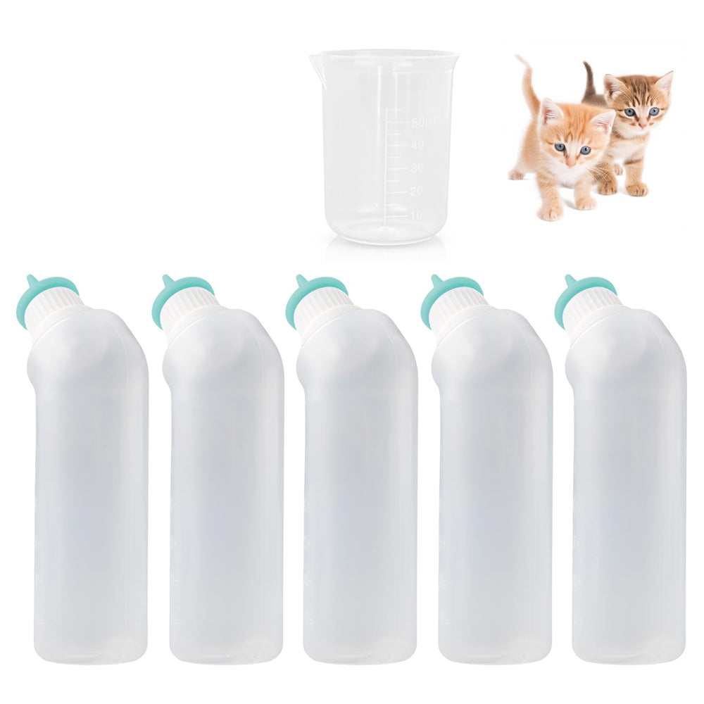 Xuandea 5Pack Biberón Gatito: conjunto para alimentar recién nacidos.