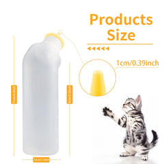 Biberón Xuandea para cachorros con pezón de silicona, suave y duradero para lactancia cómoda.