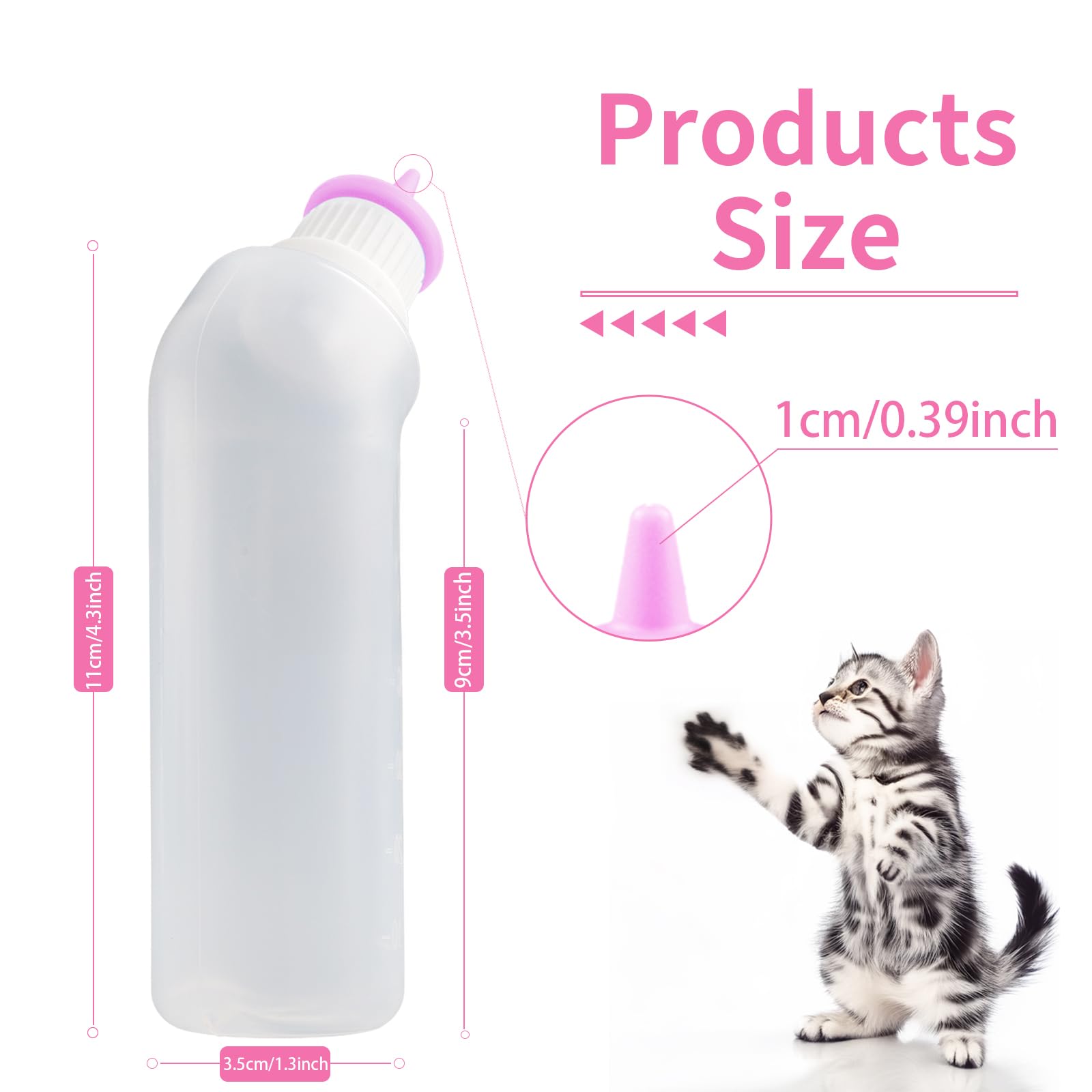 Pezón de silicona suave de Xuandea para alimentación cómoda de gatitos y cachorros