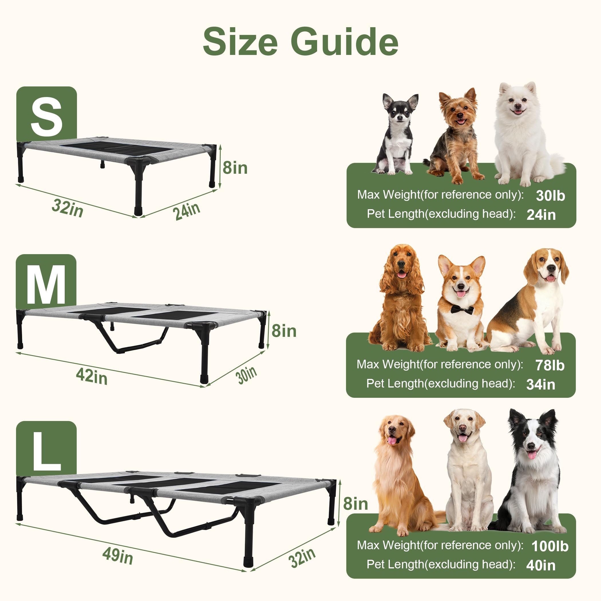Cama para perros XUVIRA apta para uso interno y externo
