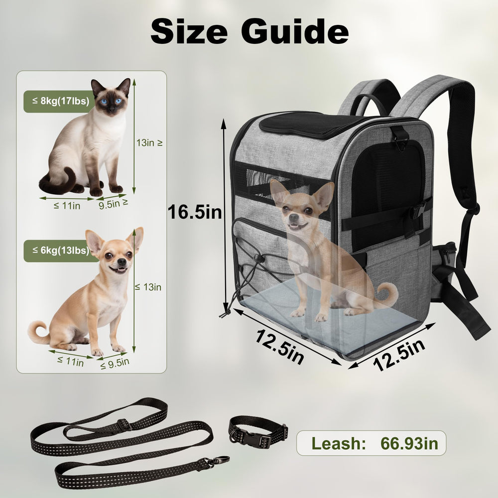 XUVIRA Mochila portadora con colchón estándar, soporte suave para tu mascota.