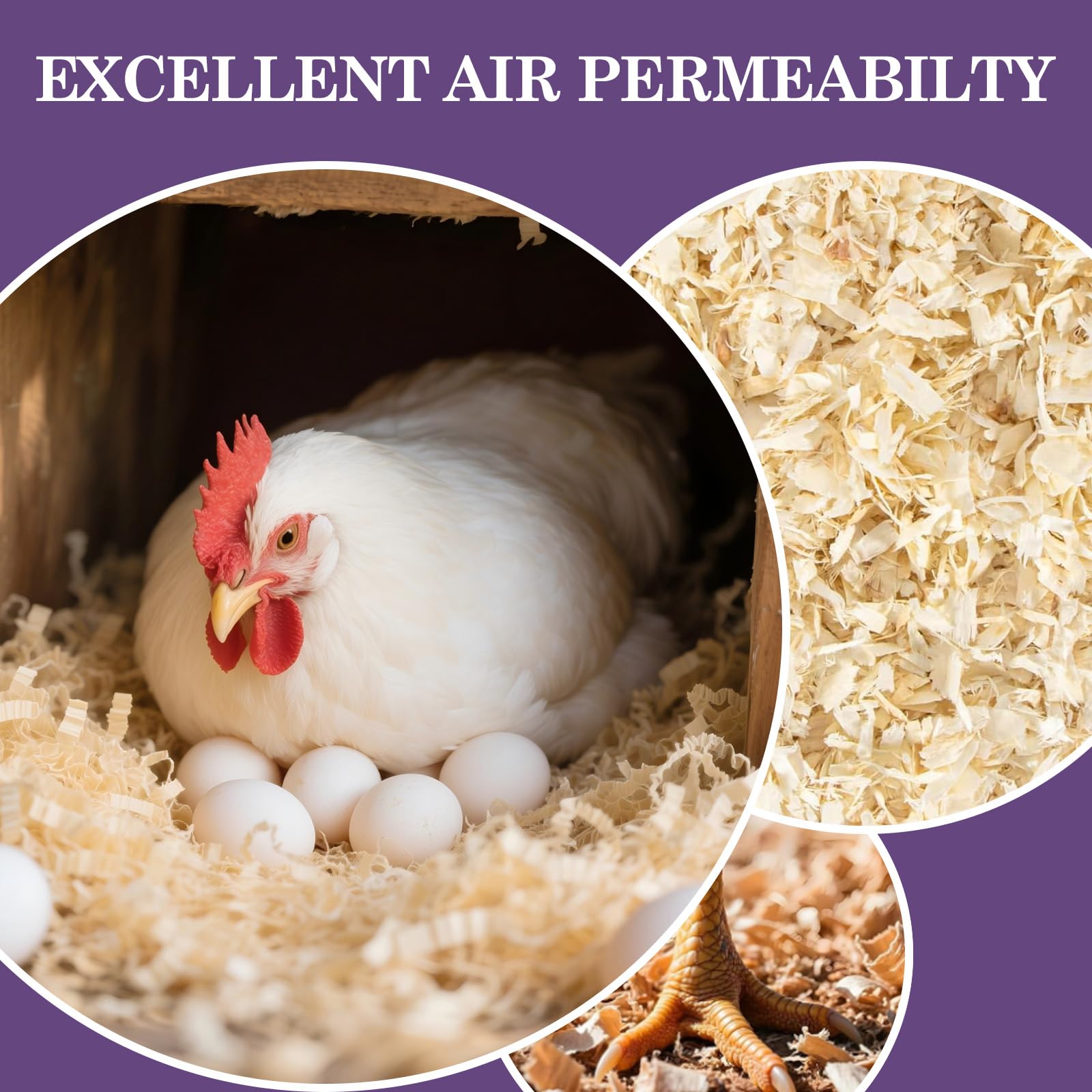 XXYOUPIN virutas alamo suaves y uniformes, comodidad para mascotas pequeñas.