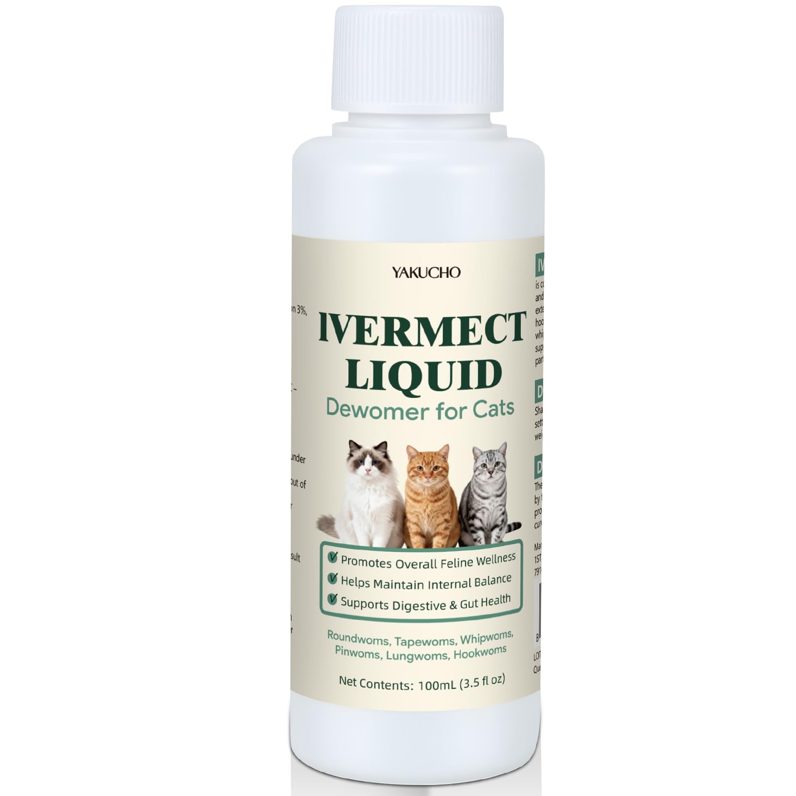 Yakucho lvermect: bienestar interior para el gato.