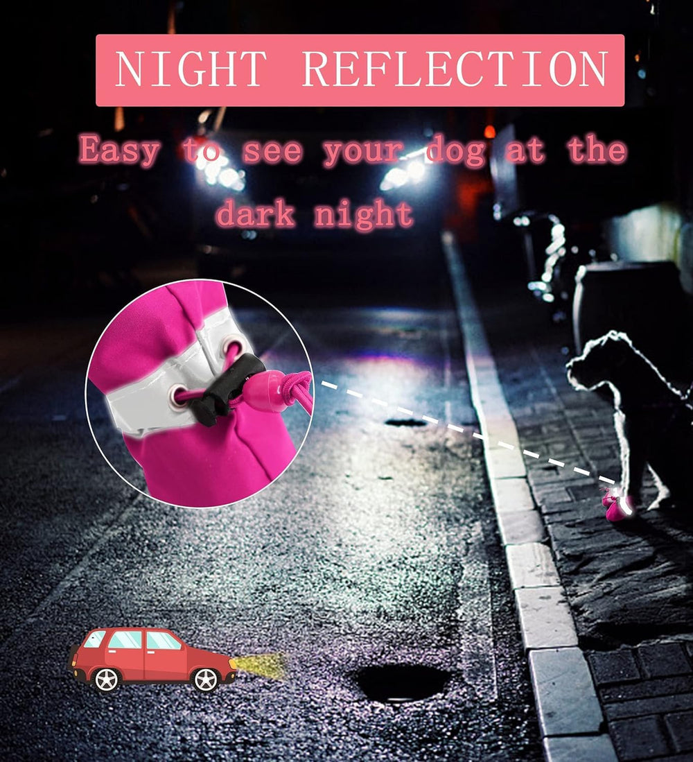 YAODHAOD ajuste seguro y tira reflectante en botas ideal para paseos nocturnos.