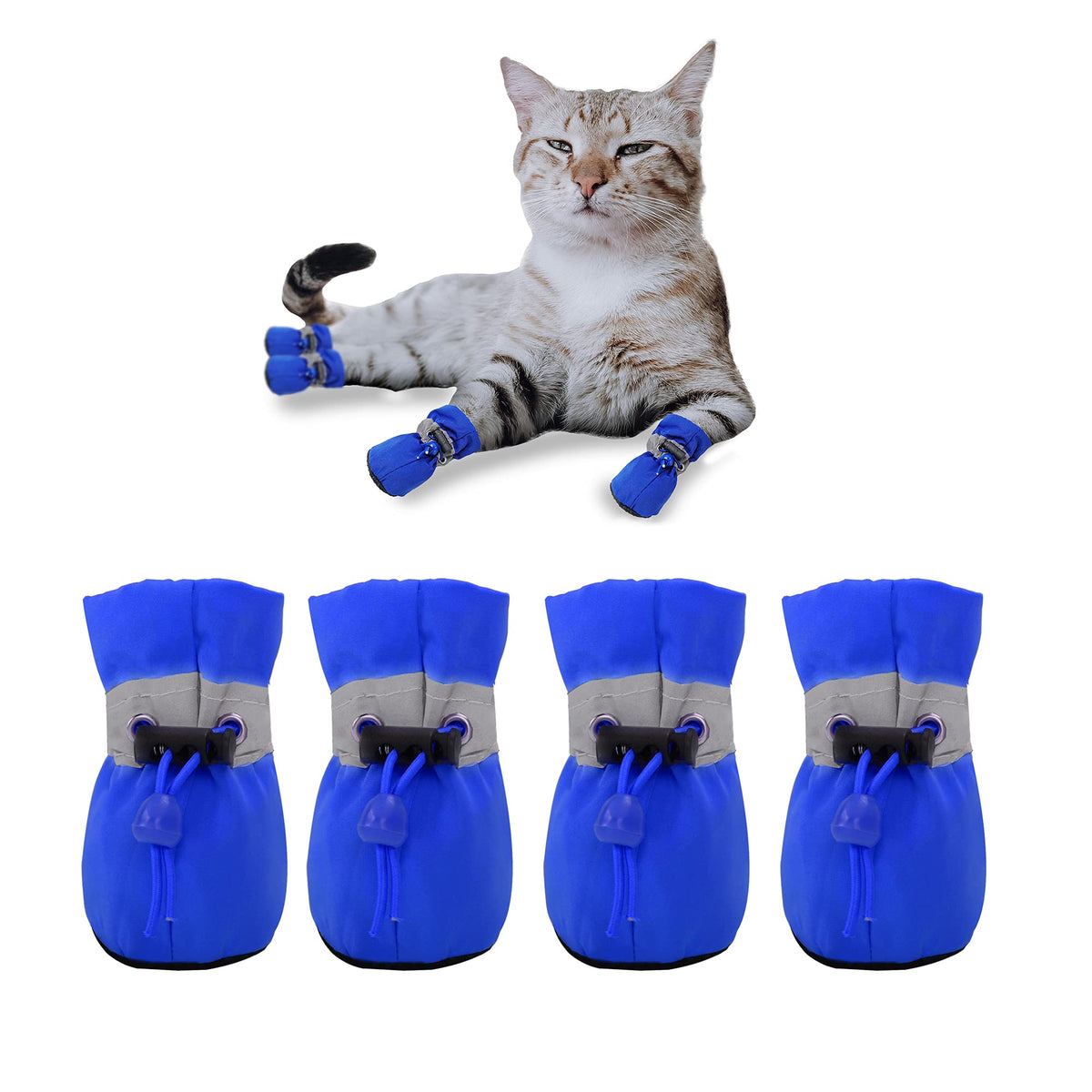 YAODHAOD zapatillas para perros pequeños, talla 2, azul, ofrecen ajuste cómodo para paseos