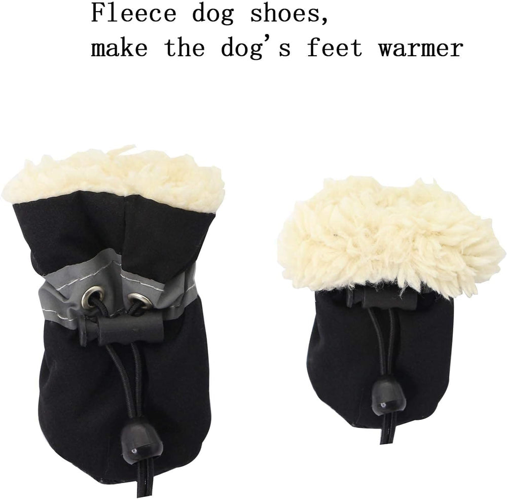 YAODHAOD botas con correas reflectantes para paseos nocturnos seguros.