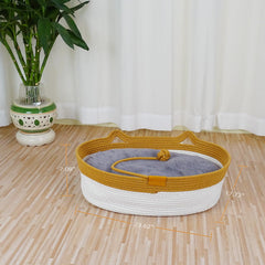 Cama de cuerda de algodón Yaruiguang, detalle de los nudos