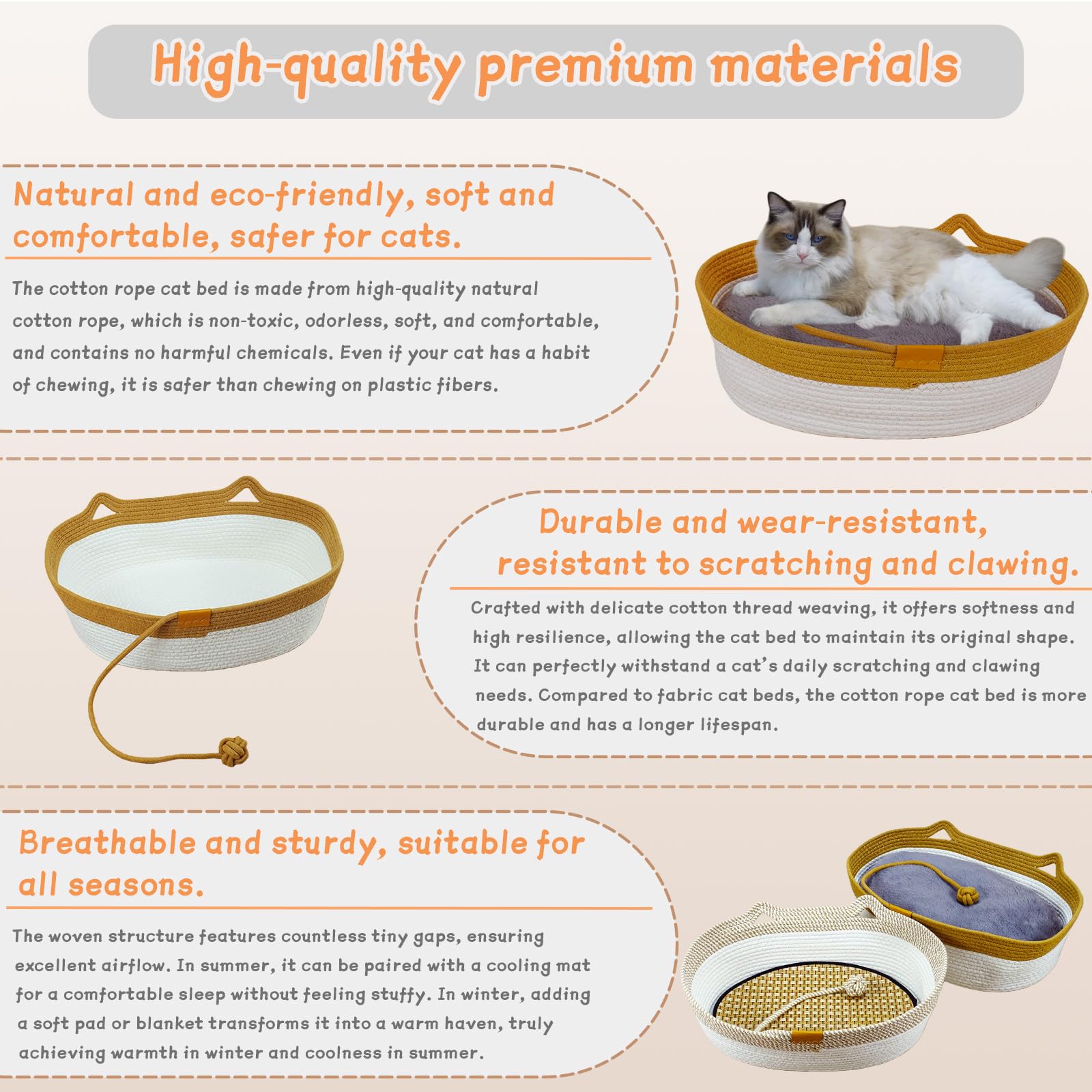 Diseño seguro con borde alto de Yaruiguang para contención.