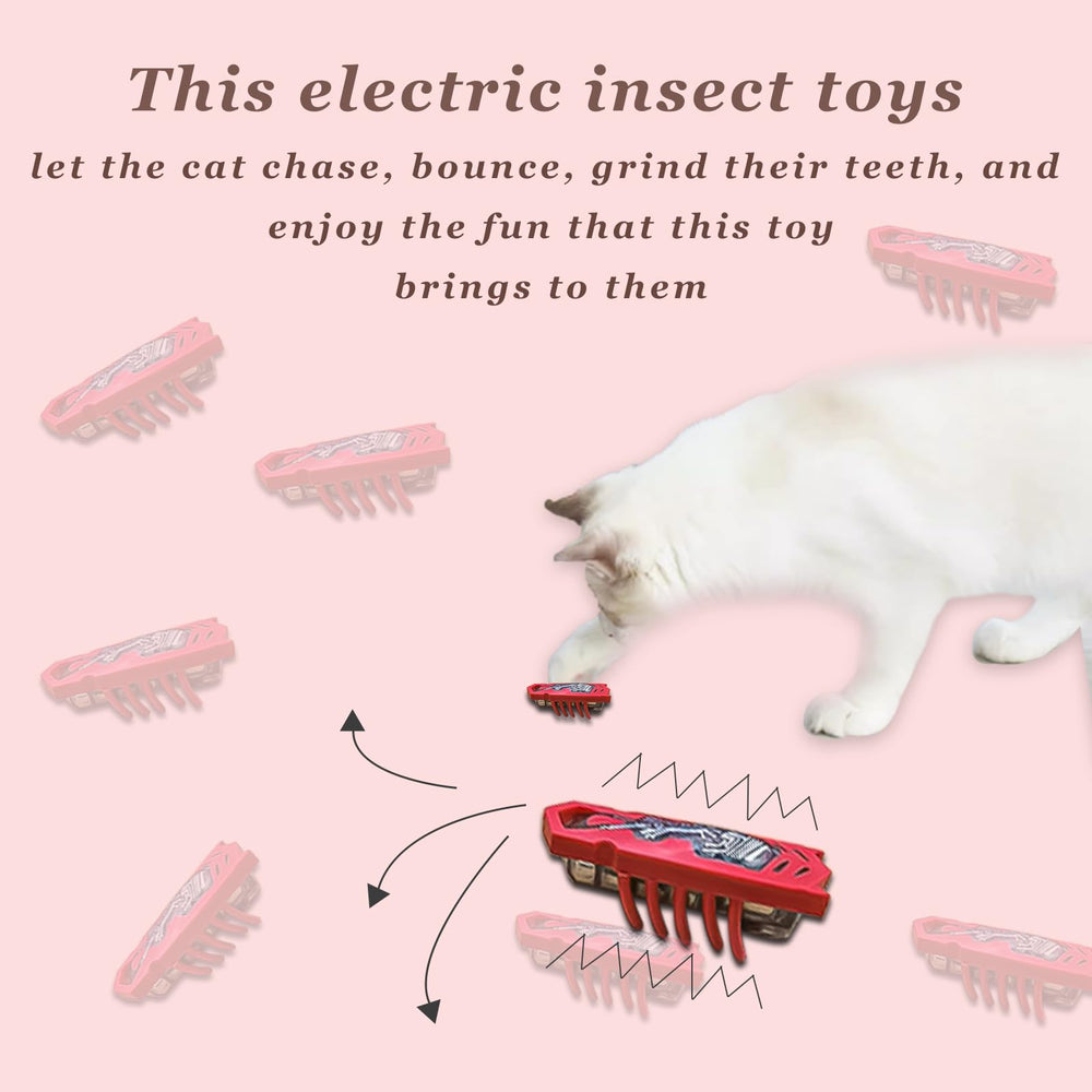 YDLAMZ Dos juguetes insecto para gatos, perfecto para juego en casa.