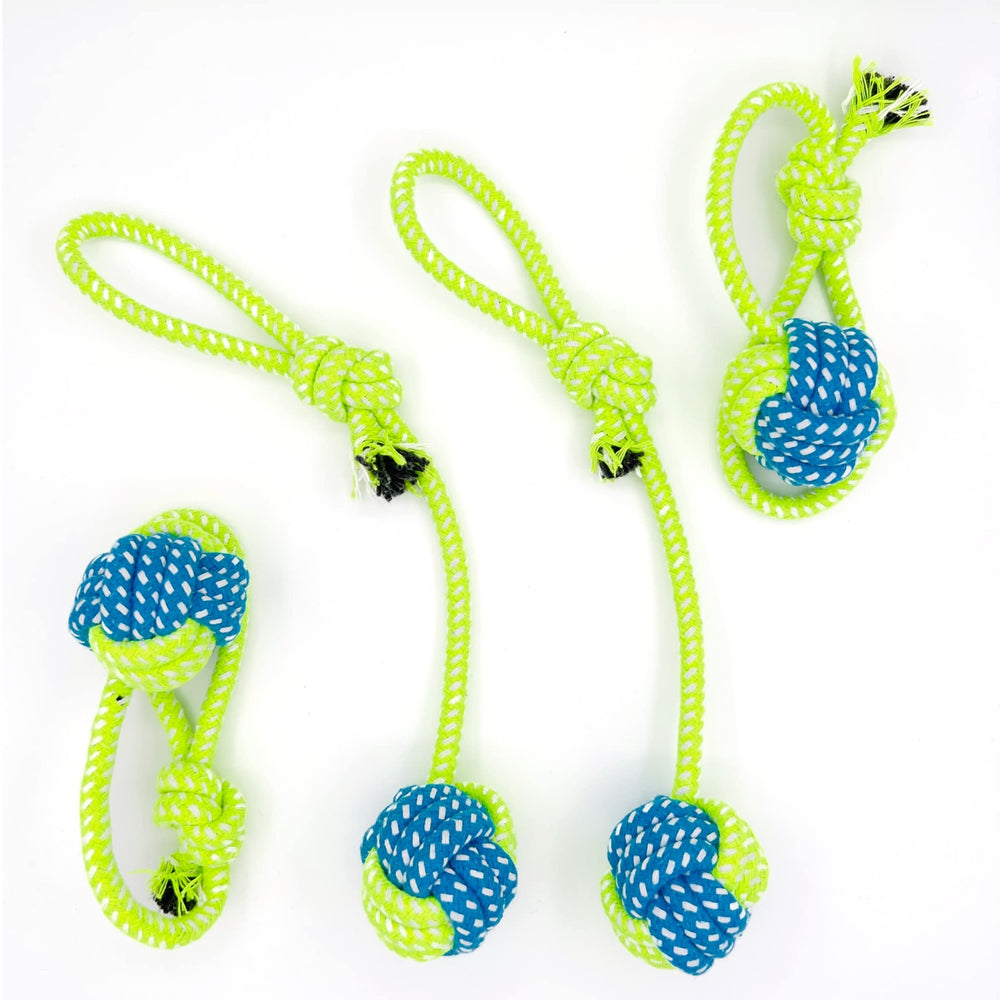 YESWOOD! Juguete de cuerda con bola para perros pequeños, ideal para juego interactivo