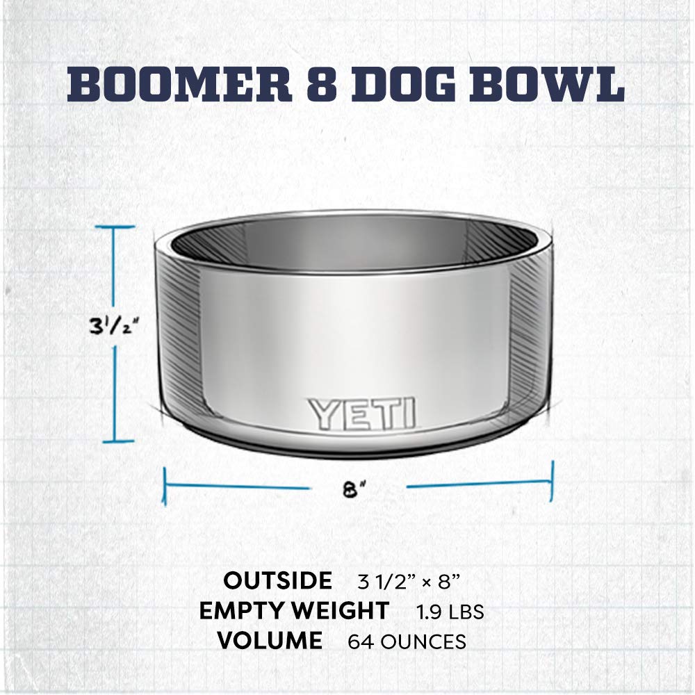 YETI Boomer 8, apto para lavavajillas para limpieza rápida