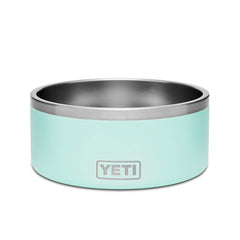 YETI Boomer 8 tazón para perro en verde agua, vista frontal y duradero