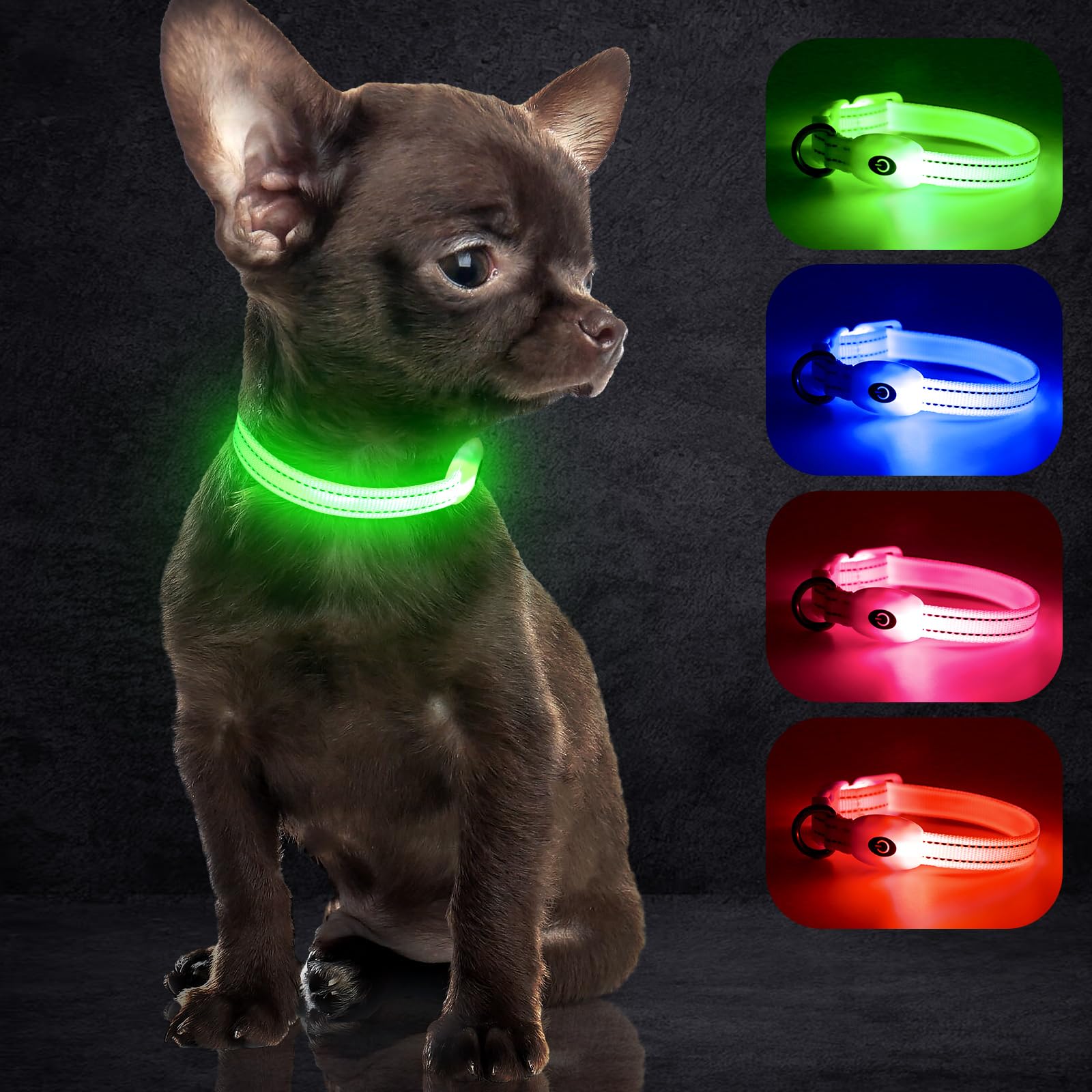 Cargador USB rápido para el collar LED YFbrite, práctico para mascotas