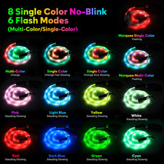 YFbrite 15 modos de iluminación, colores personalizables para cada salida