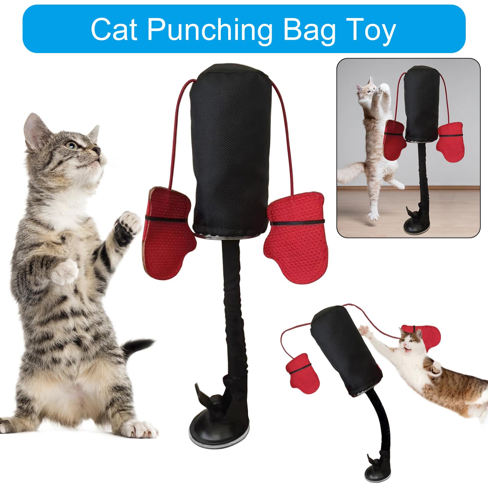 YIBAISI juguete para gatos mantiene entretenidos y activos durante el día.