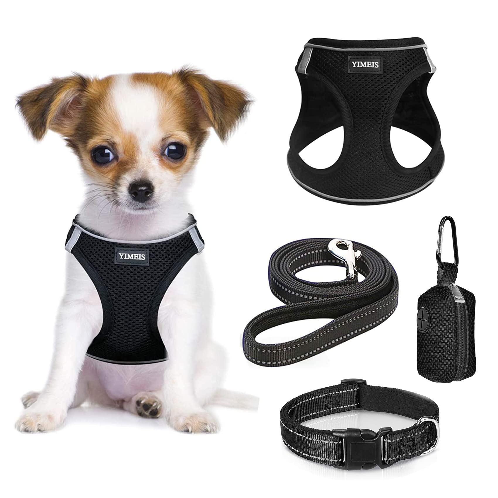 Harnais YIMEIS en mesh respirant pour chien, confort lors des balades.