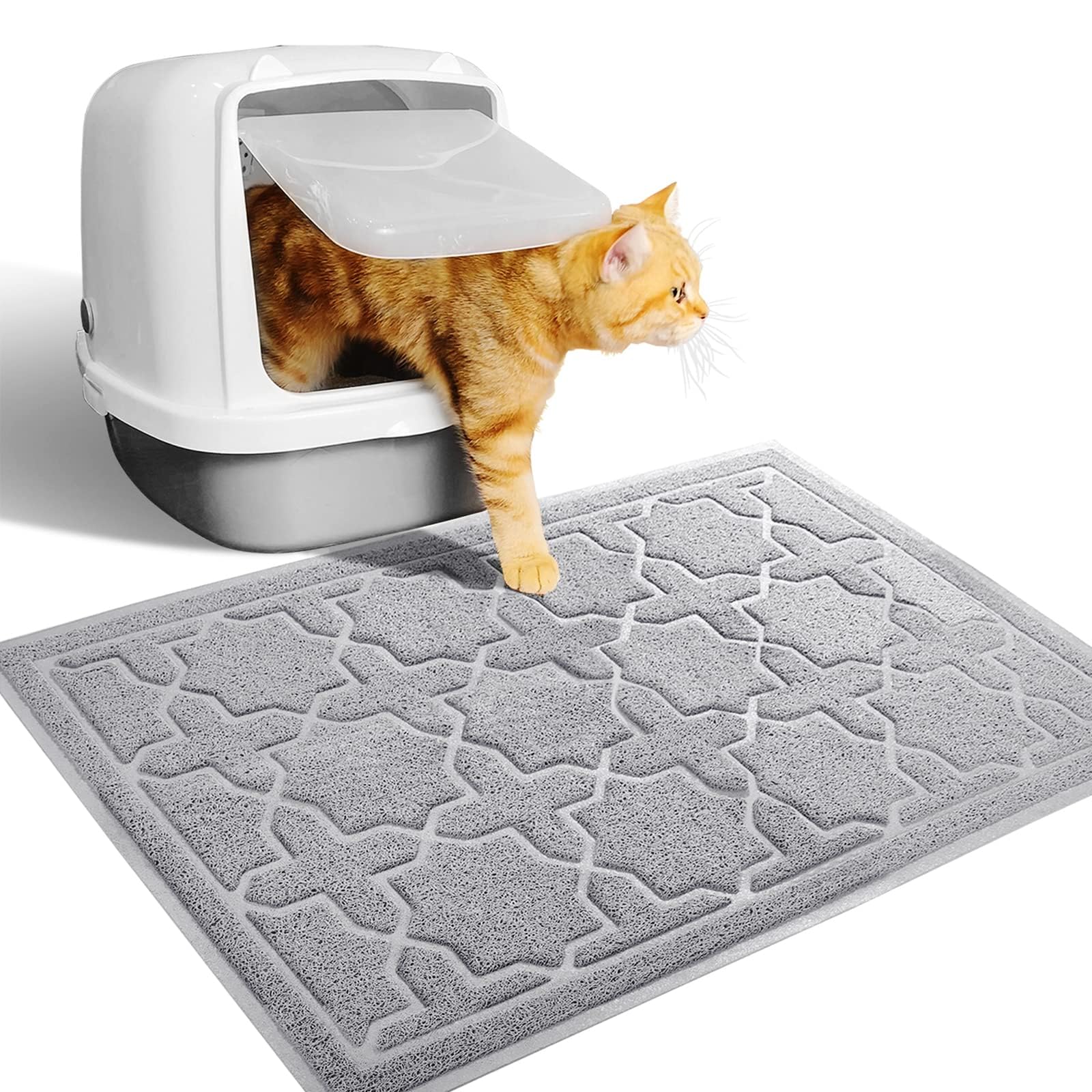 Yimobra Alfombra para gato captura la arena bajo la caja de arena