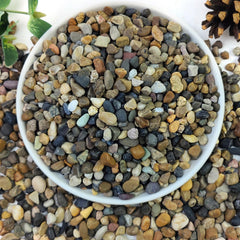 Piedras de río naturales YISZM para acuario, con color natural y seguridad para peces