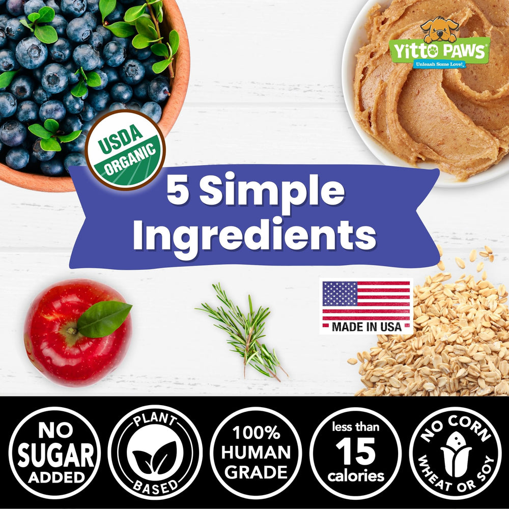Yitto Paws, ingredientes orgánicos con seis componentes