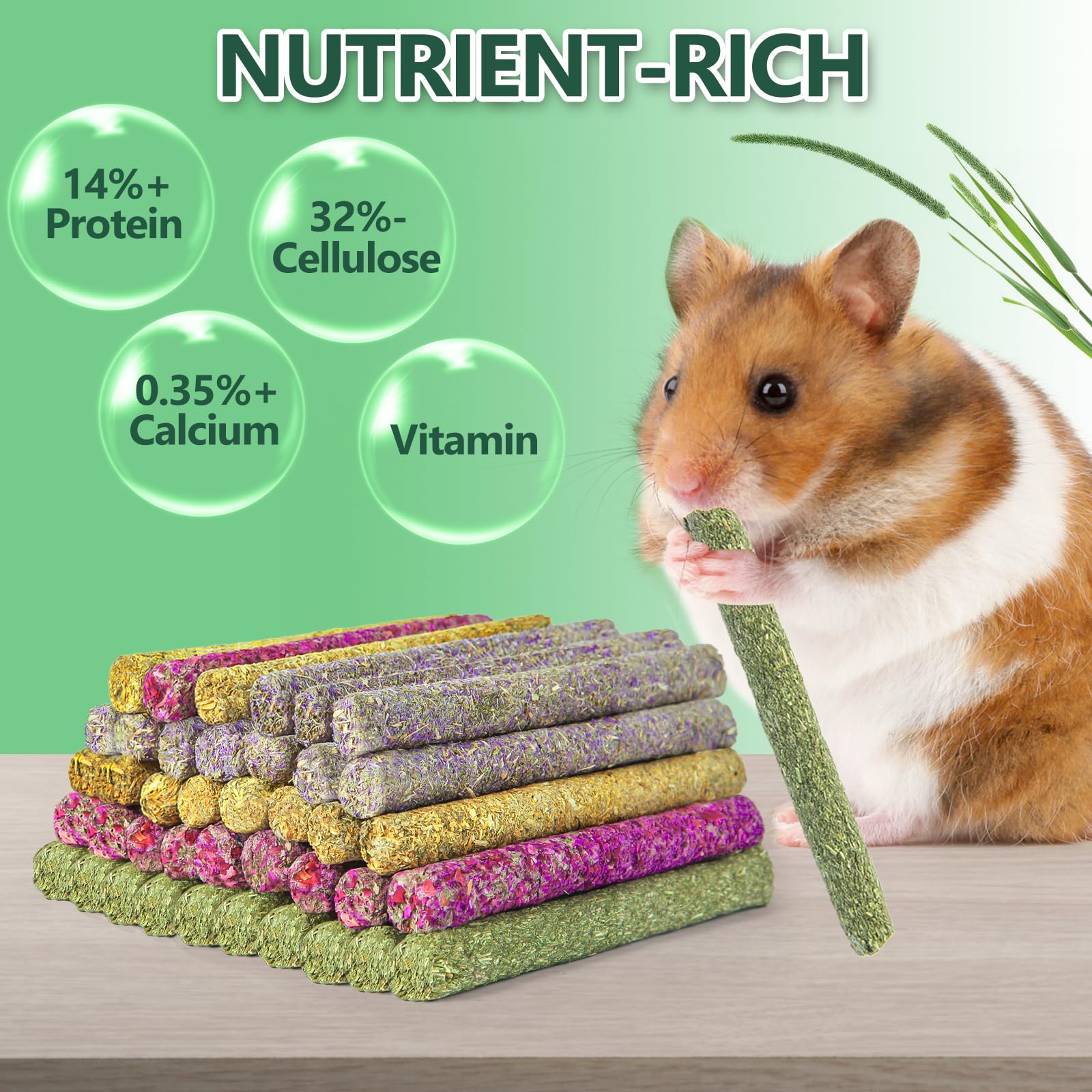 YIXUND uso en casa: snack práctico para conejos y hámsters.