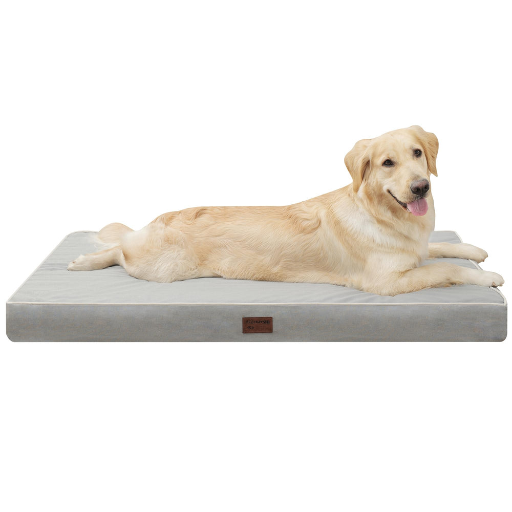 Cama YIZHUOPET para perro grande con espuma panales y soporte cómodo.
