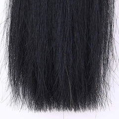 Extensiones de cola con corte recto para un aspecto pulido.