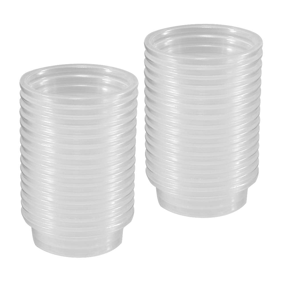 YOGURTCK tazas transparentes para gecko crestado, ideal para agua y comida