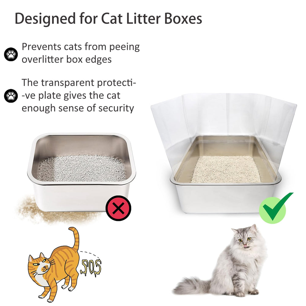 YOILES escudo para caja gatos, entrada cómoda para el felino.