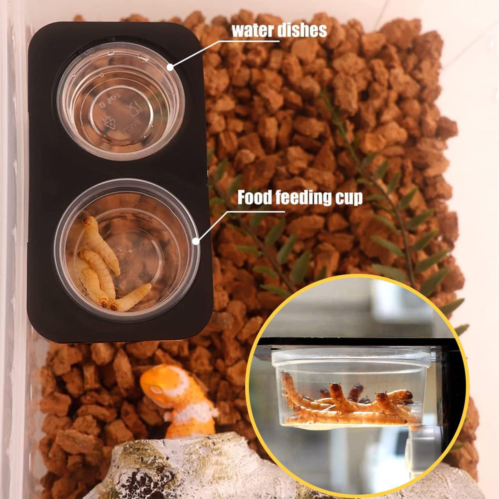 Accesorio de alimentación YOJOR para reptiles compatible con distintos hábitats.