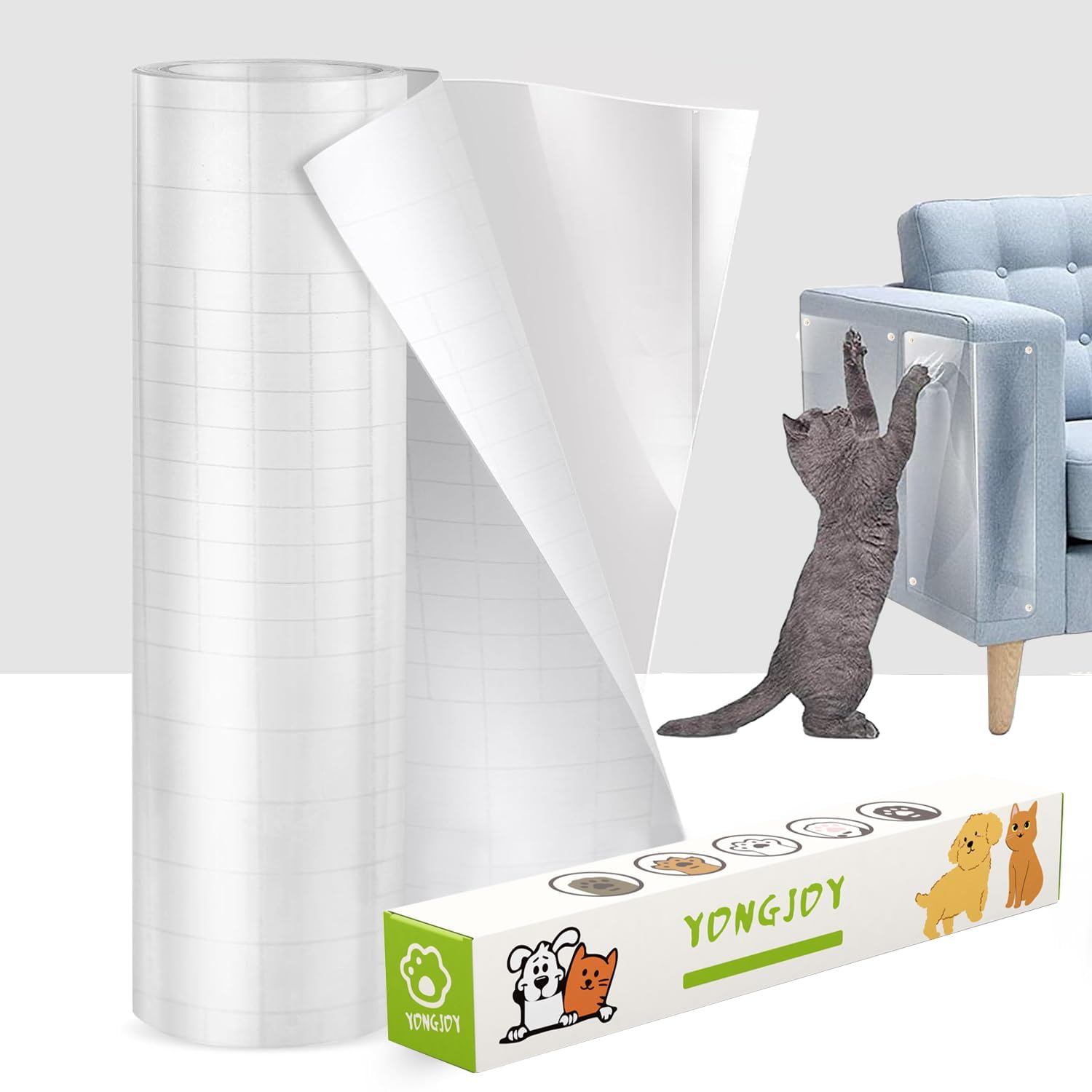 Yongjoy protector anti arañazos para sofá curvo protege del desgaste diario.