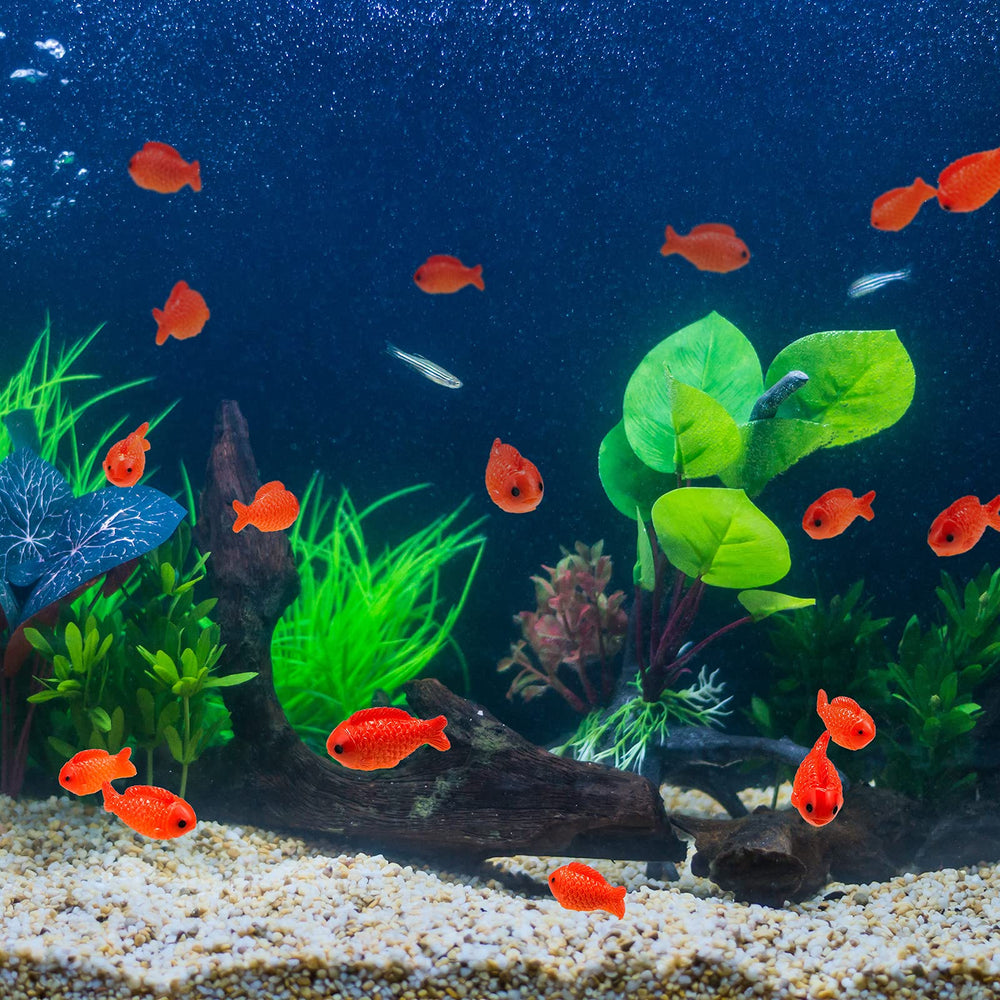 Peces rojos para acuario o macetas, decoración versátil de Yookeer.