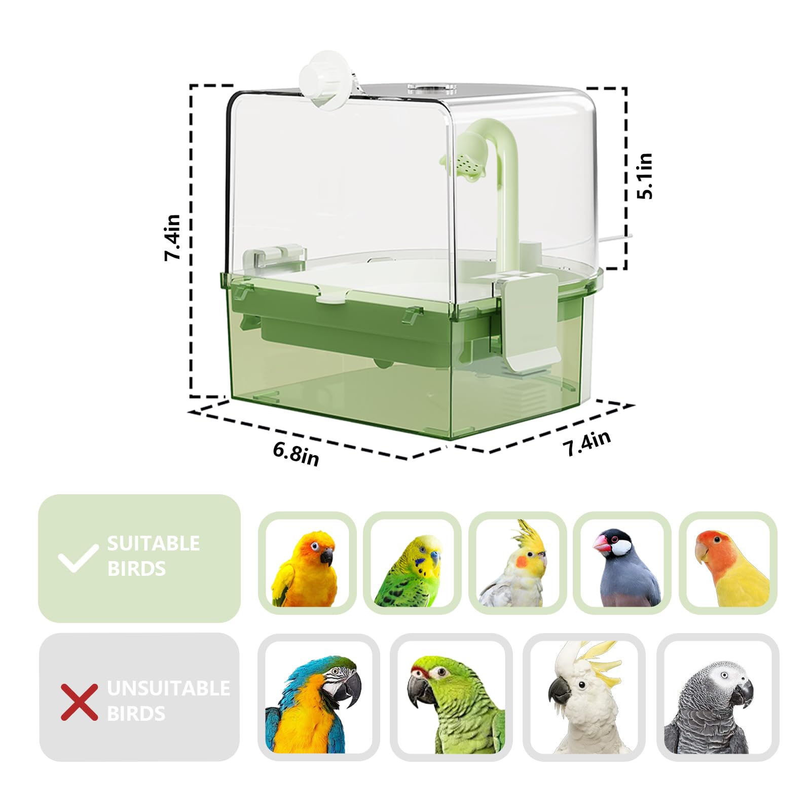 YOOSO WING filtracion cuatro capas mantiene agua limpia y fresca