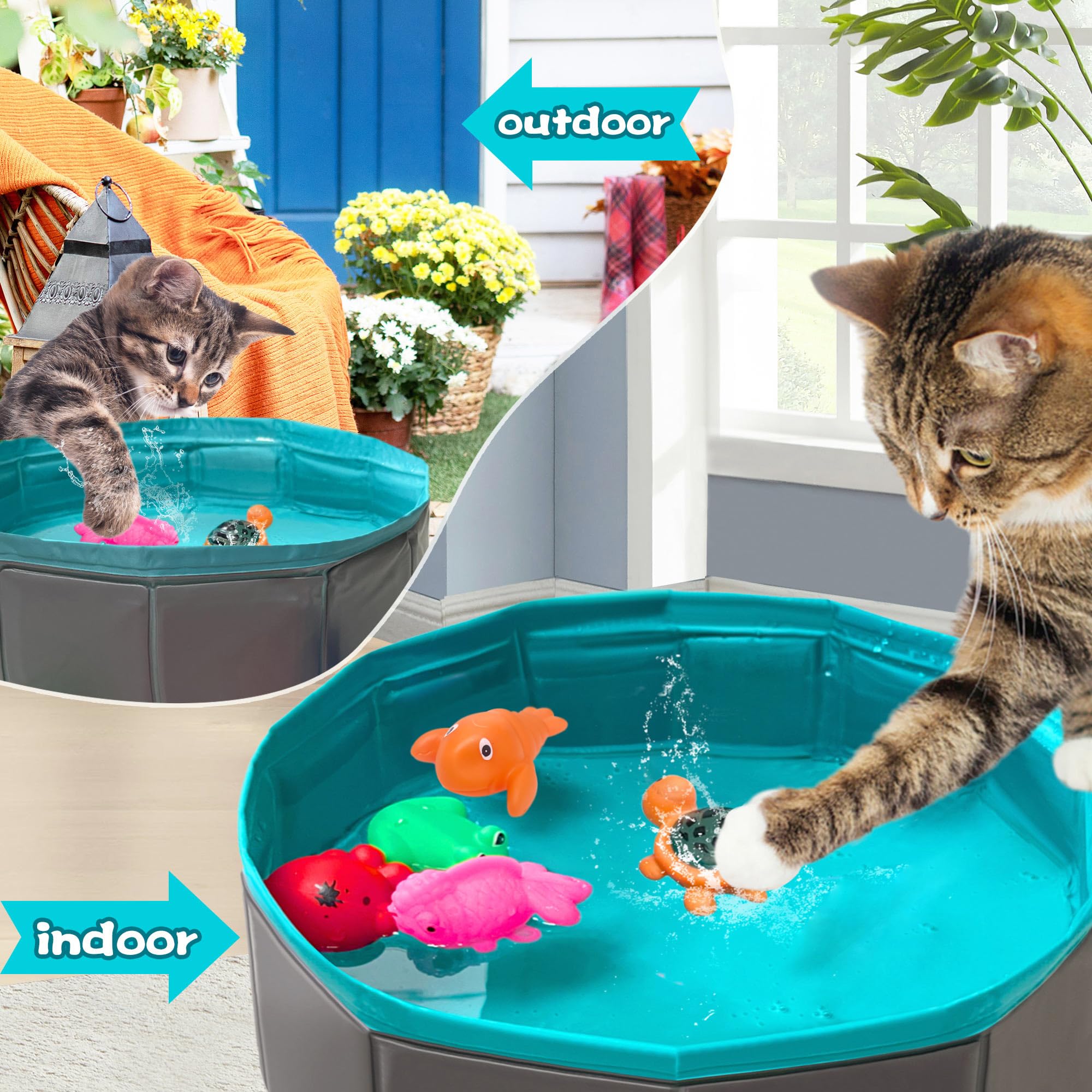 Yopetox alfombra de juego para gatos: ideal para ejercicio y exploración en casa.