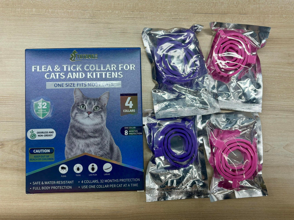 Ajuste de 38 cm en collares YOTANGO para gatos, ajuste cómodo.