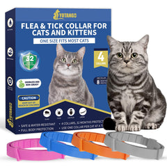 Collar YOTANGO para gatos, control de pulgas, protección diaria.