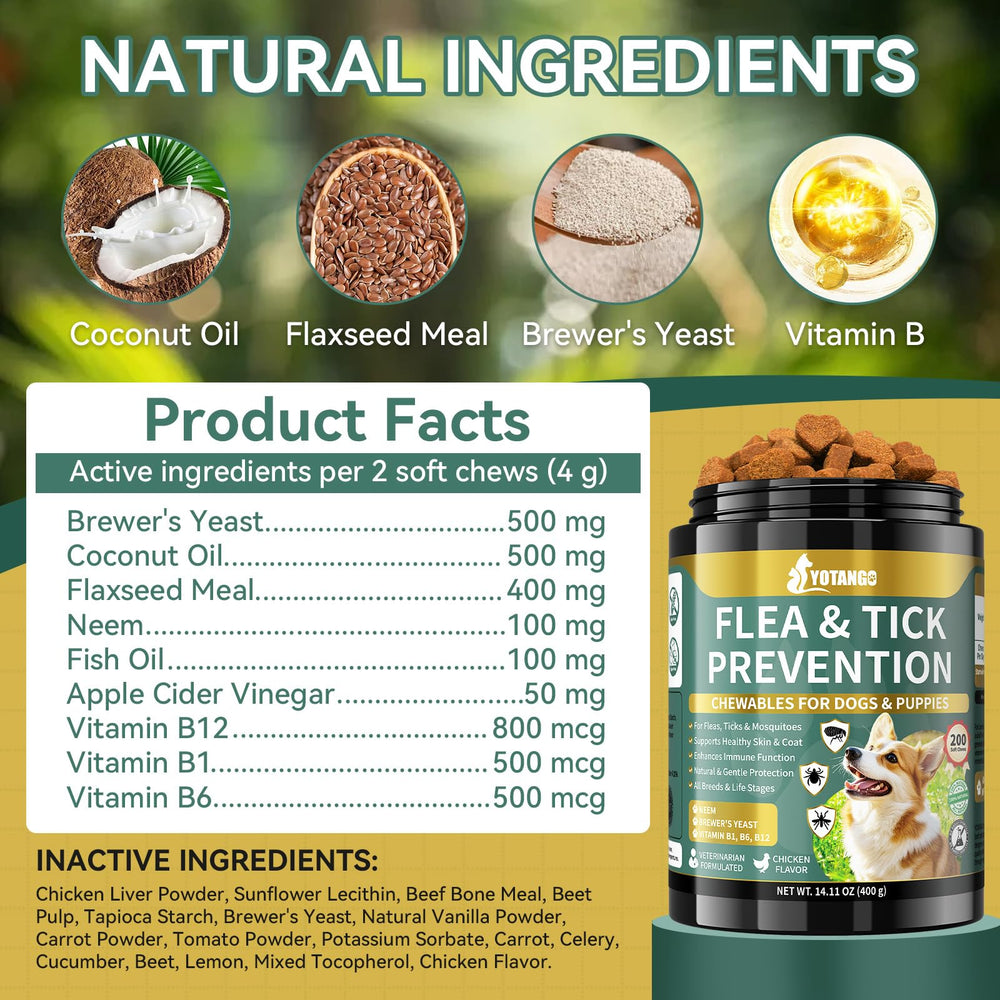 YOTANGO: ingredientes naturales como coco y linaza para piel y pelaje saludables
