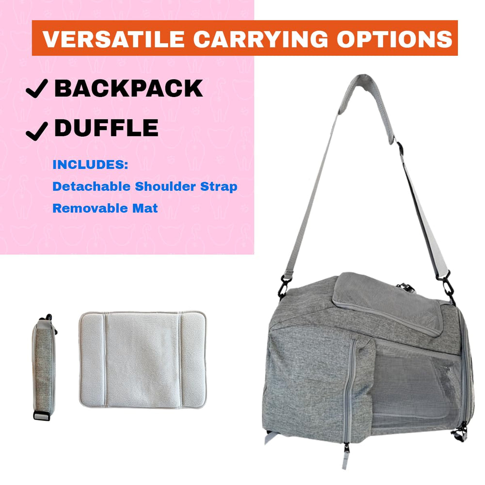 Your Cat Backpack, ventilación superior para confort durante la caminata