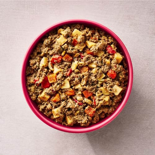 Your Pet's Kitchen ingredient close-up with beef and vegetables