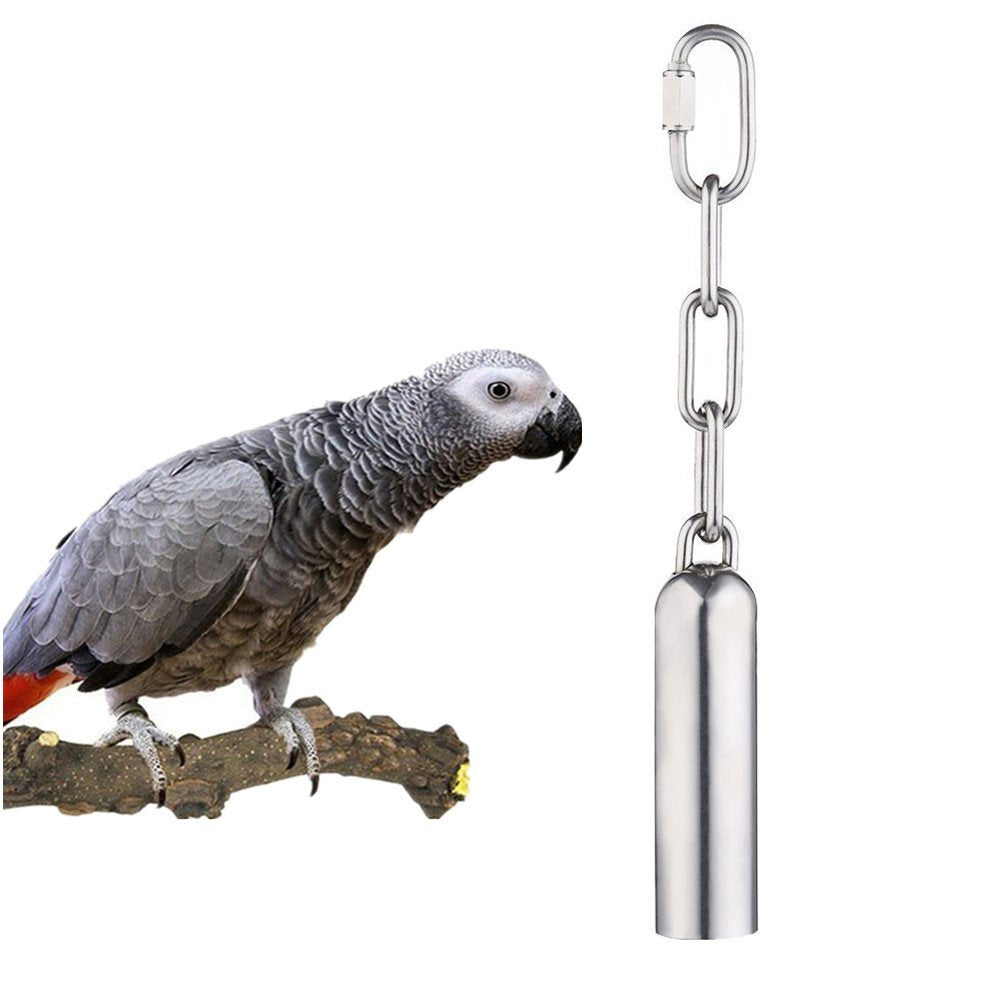 yoyoung campana para aves en acero inoxidable, tamaño pequeño, duradera y segura para jaula.