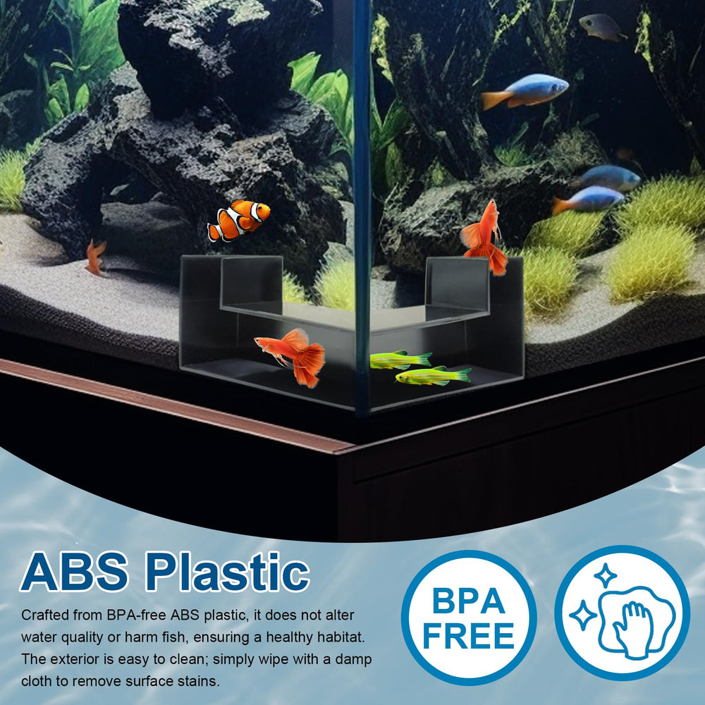 YQSLBULKY decoracion natural visibilidad 360 facilita observar peces curiosos sin molestar.