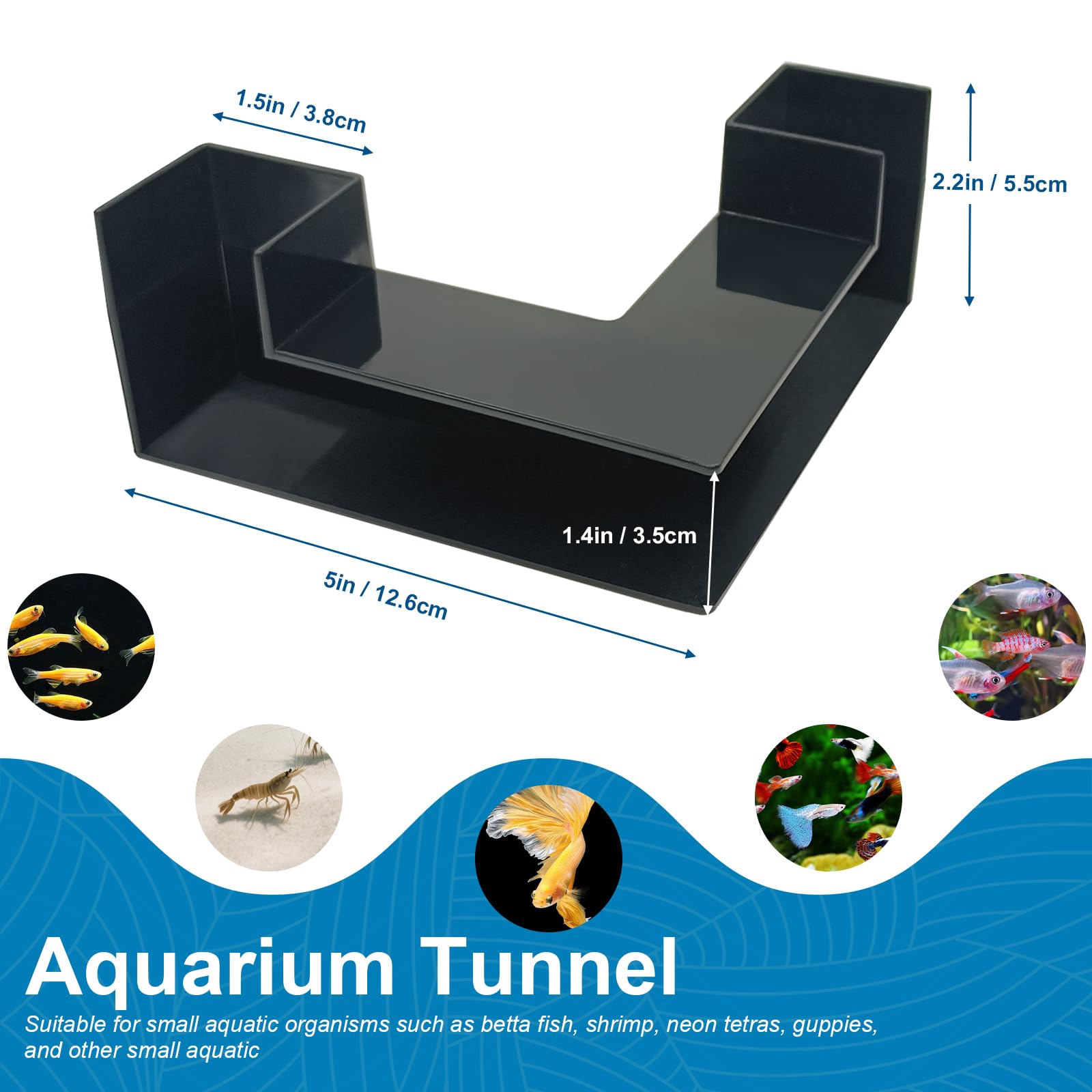 YQSLBULKY tunel acuario abs sin-bpa, duradero y seguro.